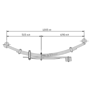 دست فنر چرخ عقب Mitsubishi L200 Triton