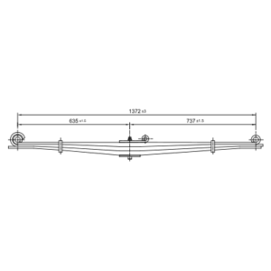 دست فنر پارابولیک چرخ جلو Navistar International