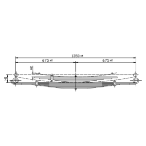 دست فنر چرخ عقب ISUZU NQR-71/75