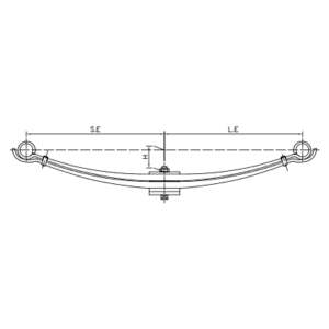 دست فنر پارابولیک چرخ جلو ISUZU NKR