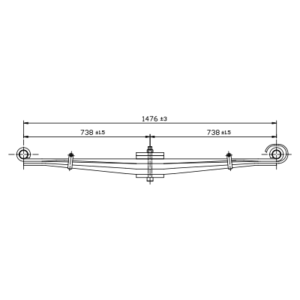 دست فنر پارابولیک چرخ جلو ISUZU FVR/FTR/EVR