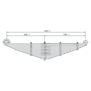 دست فنر چرخ جلو Mack CH6
