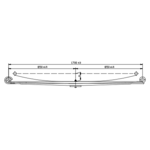 دست فنر پارابولیک چرخ جلو MAN