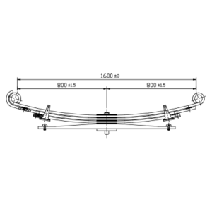 دست فنر چرخ جلو MAN 10.163