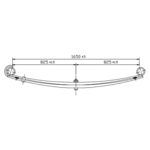 دست فنر پارابولیک چرخ جلو MAN F/FL