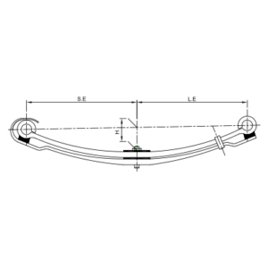 دست فنر پارابولیک چرخ جلو Mercedes Benz