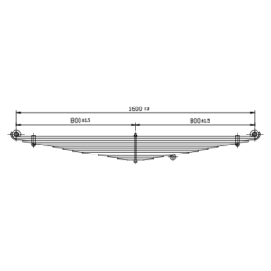 دست فنر چرخ جلو Mercedes Benz 2624