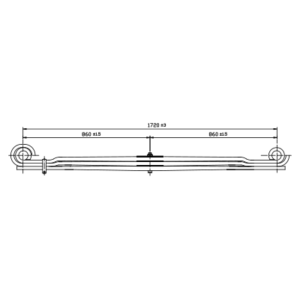دست فنر پارابولیک چرخ جلو Mercedes Benz