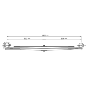 دست فنر پارابولیک چرخ جلو Mercedes Benz