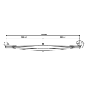 دست فنر پارابولیک چرخ جلو Mercedes Benz Atego