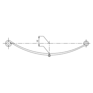 فنر پارابولیک چرخ عقب Mercedes Benz Sprinter
