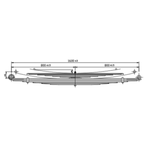 دست فنر چرخ عقب Mercedes Benz LP608/LP808