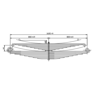 دست فنر چرخ عقب Mercedes Benz