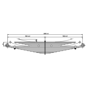 دست فنر چرخ عقب Mercedes Benz 1924