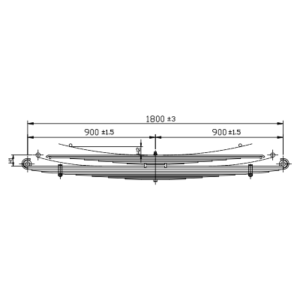 دست فنر چرخ عقب Mercedes Benz 1924L/LK