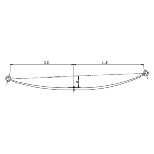 دست فنر پارابولیک چرخ عقب Mercedes Benz Atego