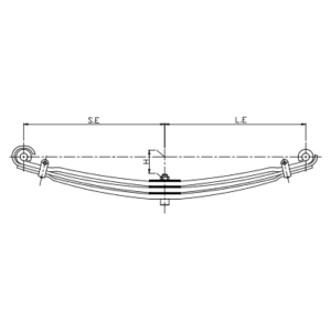 دست فنر پارابولیک چرخ جلو Mercedes Benz