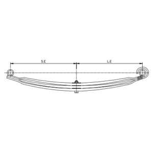 دست فنر پارابولیک چرخ جلو Mercedes Benz Actros 3340