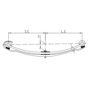دست فنر پارابولیک چرخ جلو Mercedes Benz