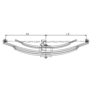 دست فنر پارابولیک چرخ عقب Mercedes Benz 1935/1936/19398/1944/1948