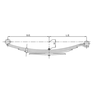 دست فنر چرخ عقب Mercedes Benz 407/408/409/410