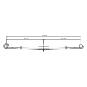 دست فنر پارابولیک چرخ جلو Nissan Patrol