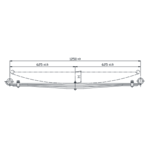 دست فنر پارابولیک چرخ عقب Nissan