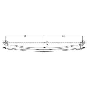 دست فنر پارابولیک چرخ عقب DAF