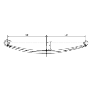 دست فنر پارابولیک چرخ جلو DAF