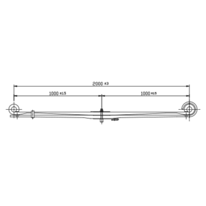 دست فنر پارابولیک چرخ جلو Renault Midlum