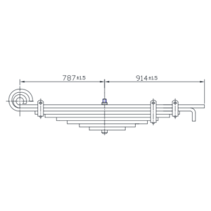 دست فنر چرخ عقب Mack/Renault