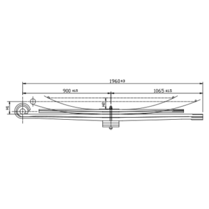 دست فنر پارابولیک چرخ عقب Renault Midlum