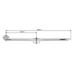 دست فنر پارابولیک چرخ عقب Renault Midliner