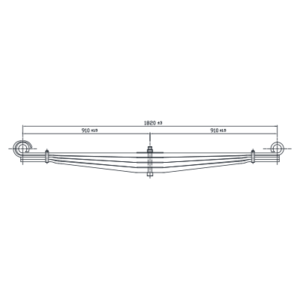 دست فنر پارابولیک چرخ جلو SCANIA P-Series /G-Series /R-Series