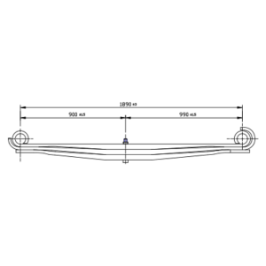 دست فنر پارابولیک چرخ جلو Volvo FM9/FH