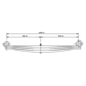 دست فنر پارابولیک چرخ جلو Volvo FM9/FH
