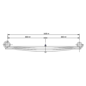 دست فنر پارابولیک چرخ جلو Volvo FM9/FH13/FMX