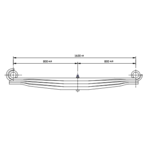 دست فنر پارابولیک چرخ جلو Volvo FM9/FH13/FMX