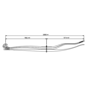دست فنر پارابولیک چرخ عقب Volvo FH1/FH12/FH16