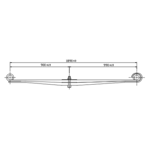 دست فنر پارابولیک چرخ جلو Volvo