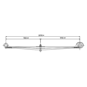 دست فنر پارابولیک چرخ جلو Volvo FM-Series/FH-Series