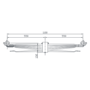 دست فنر پارابولیک واگن Waggon Union/Wagon Pars