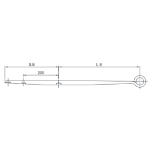 فنر تریلی BPW Straight single leaf
