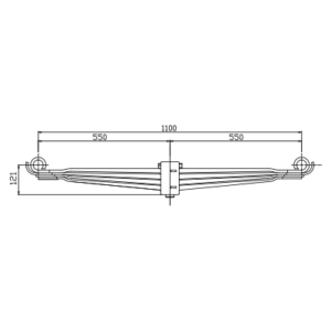 دست فنر پارابولیک واگن Waggon Union/Wagon Pars