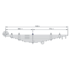 دست فنر چرخ جلو Ford B600/B700/F600/F800