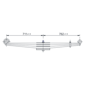 دست فنر پارابولیک چرخ جلو Ford سری L