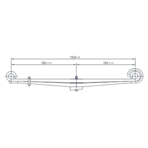دست فنر پارابولیک چرخ جلو Ford Louisville و Ford Aeromax