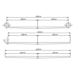 دست فنر پارابولیک چرخ جلو Foton