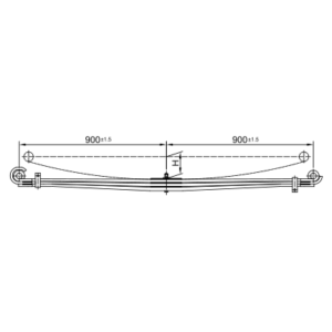 دست فنر پارابولیک چرخ جلو Foton Auman TL