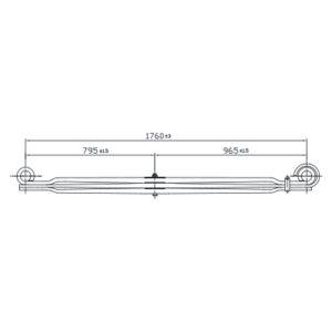 دست فنر پارابولیک چرخ جلو Freightliner FLC